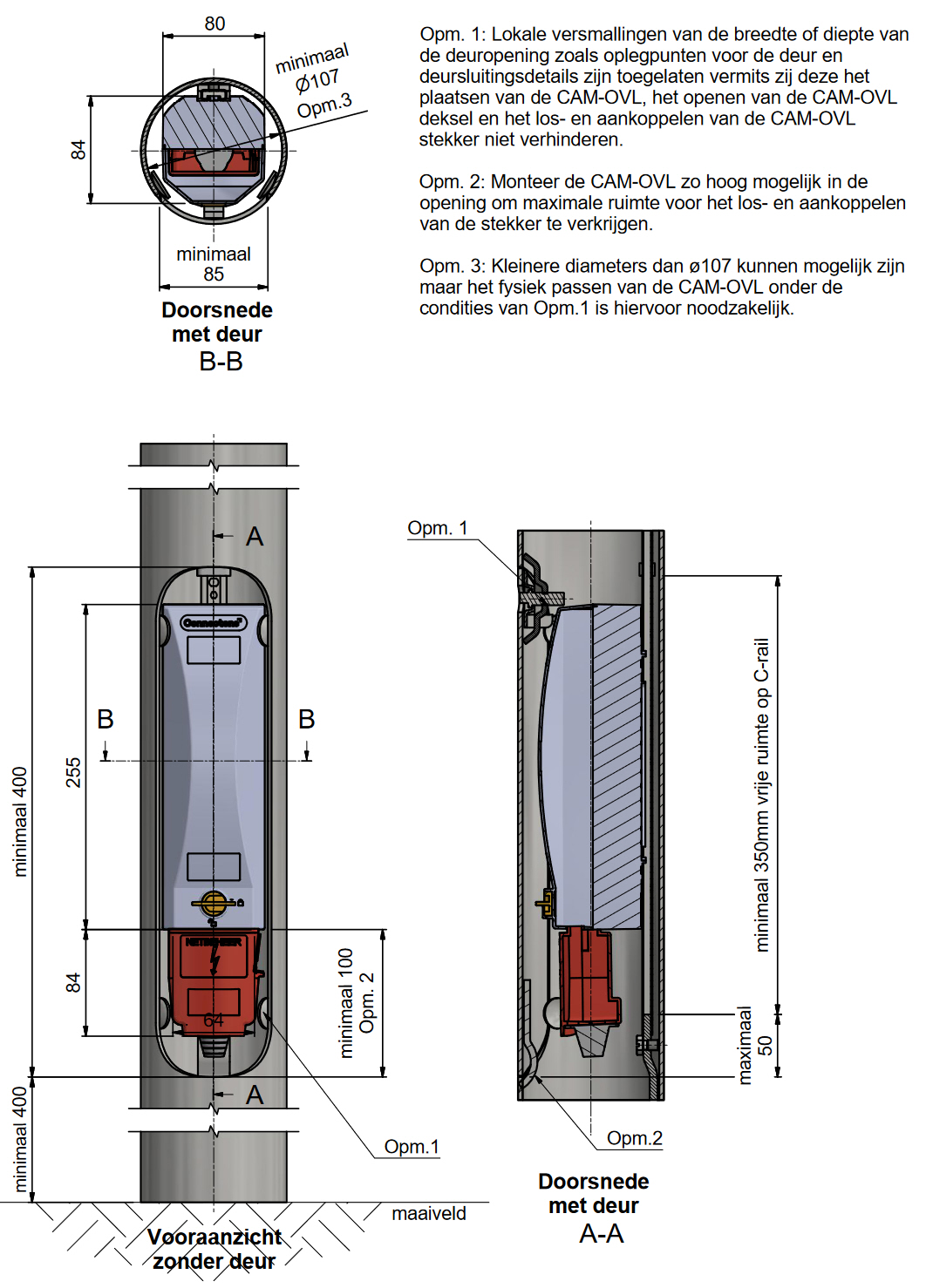 Afmetingen CAM Openbare verlichting - 2024