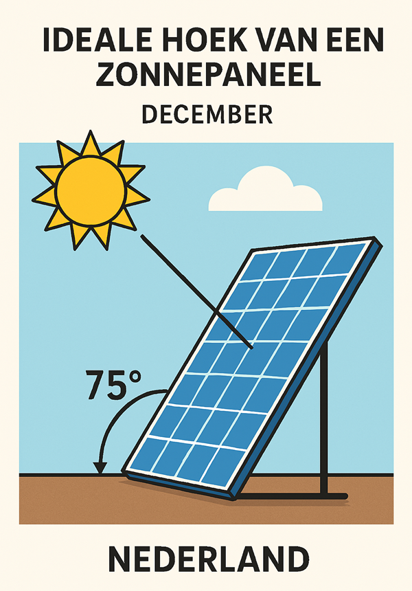 Ideale hoek zonne paneel december