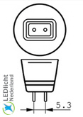 Lampvoet GU5.3 - MR16