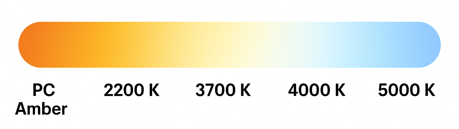 Lichtkleuren in de openbare ruimte