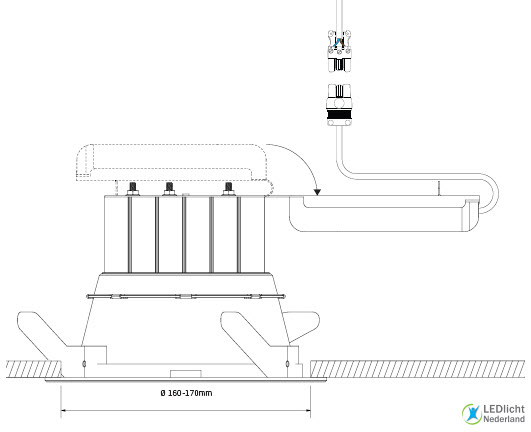 RevoLED II - Doorsnede
